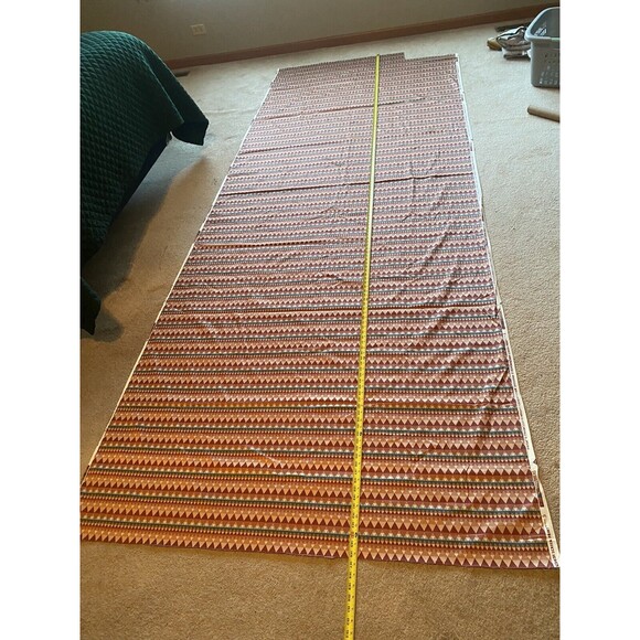 VTG Frank Lloyd Wright Schumacher Fabric 1986 MCM - Prism - Cedar - 4 yards!! - Picture 6 of 8